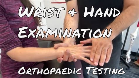 compression test by hand|wrist and hand exam.